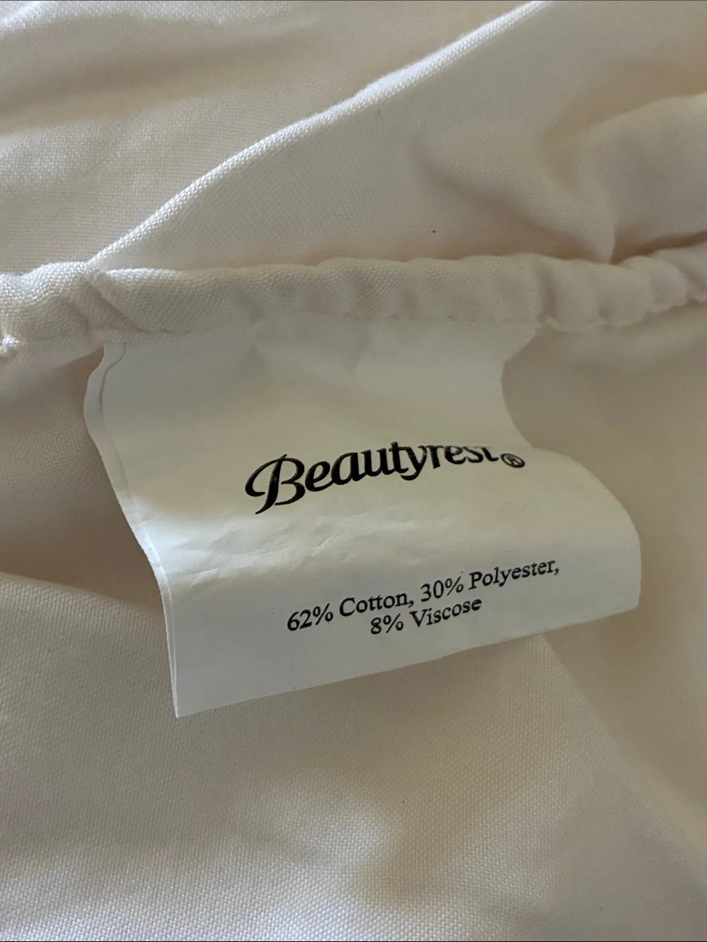 Beautyrest Size Queen Cream Fitted Sheet